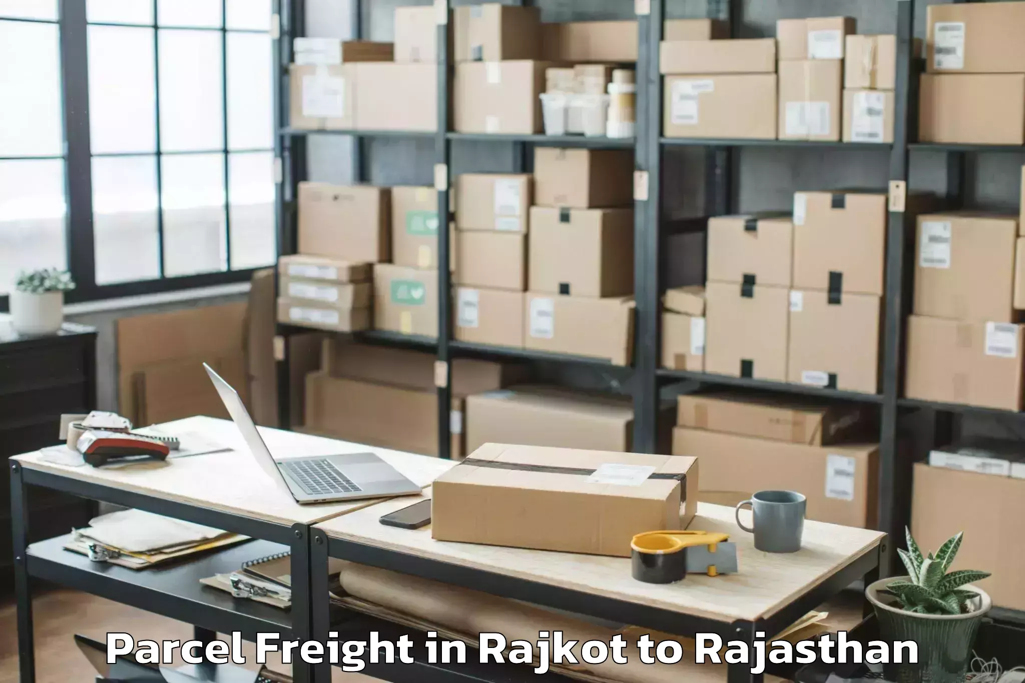 Rajkot to Ratangarh Churu Parcel Freight